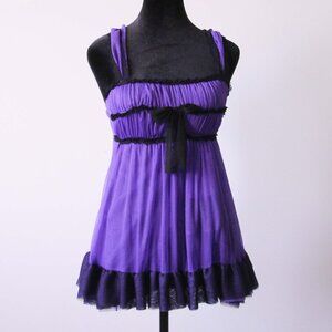 Y2K Fredericks of Hollywood Babydoll top